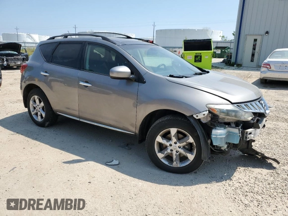 2009 Nissan Murano LE with VIN JN8AZ18W29W120860, listed as a Copart auction lot 62857124 with 199,955 mi miles and Non Repairable. Bid and sale history available at carsss.com. Image 4.