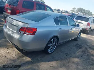 2006 Lexus GS 430 with VIN JTHBN96S165005256, listed as a IAAI auction lot 41917363 with 175,623 mi miles. Bid and sale history available at carsss.com. Image 4.