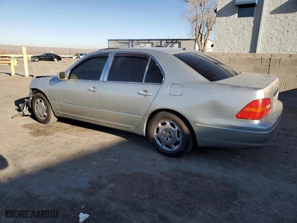 2001 Lexus LS 430 with VIN JTHBN30F910027066, listed as a Copart auction lot 44169835 with 0 miles and Salvage Title. Bid and sale history available at carsss.com. Image 2.