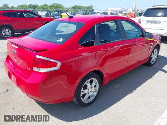 2008 Ford Focus SE with VIN 1FAHP35N98W125632, listed as a IAAI auction lot 42204436 with 232,509 mi miles and . Bid and sale history available at carsss.com. Image 4.