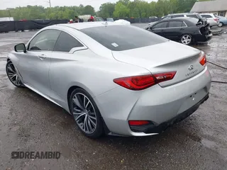 2017 Infiniti Q60 Sport with VIN JN1EV7EKXHM361561, listed as a IAAI auction lot 42247018 with 49,896 mi miles and . Bid and sale history available at DreamBid. Image 3.