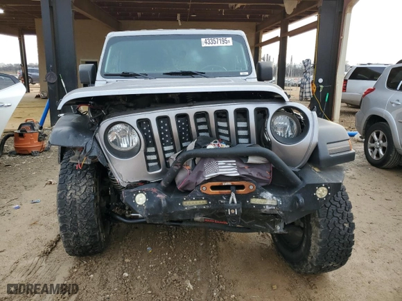 2019 Jeep Wrangler Unlimited Sport S with VIN 1C4HJXDG5KW681370, listed as a Copart auction lot 43357195 with 87,061 mi miles and Salvage Title. Bid and sale history available at carsss.com. Image 5.