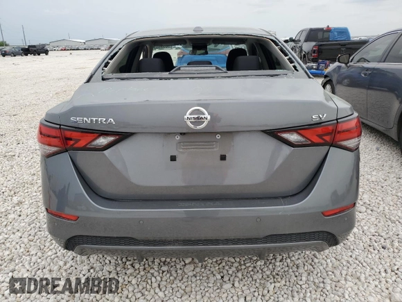 2022 Nissan Sentra SV with VIN 3N1AB8CV4NY250815, listed as a Copart auction lot 50358025 with 23,742 mi miles and Clean Title. Bid and sale history available at DreamBid. Image 6.