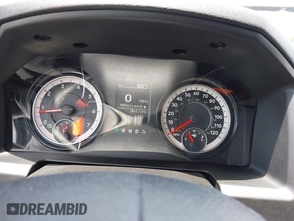 2024 Ram 1500 Warlock with VIN 1C6RR6LG6RS142337, listed as a IAAI auction lot 42734480 with 36,410 mi miles and . Bid and sale history available at DreamBid. Image 7.