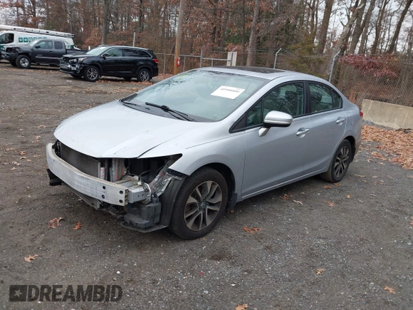 2014 Honda Civic Sedan EX with VIN 2HGFB2F87EH547056, listed as a IAAI auction lot 40908800 with 119,313 mi miles. Bid and sale history available at carsss.com. Image 17.