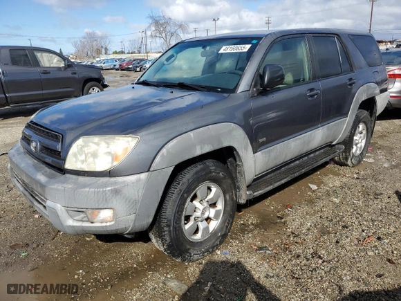 2003 Toyota 4Runner SR5 with VIN JTEZU14R730005271, listed as a Copart auction lot 48160655 with 248,905 mi miles and Clean Title. Bid and sale history available at carsss.com. Image 1.