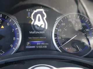 2016 Infiniti Q50 3.0t Red Sport 400 with VIN JN1FV7AR9GM451130, listed as a IAAI auction lot 41847805 with 89,146 mi miles. Bid and sale history available at carsss.com. Image 16.