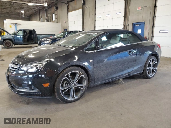 2016 Buick Cascada Premium with VIN W04WT3N58GG130062, listed as a Copart auction lot 64644255 with 46,969 mi miles and Salvage title. Bid and sale history available at DreamBid. Image 1.