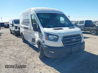 2020 Ford Transit Cargo with VIN 1FTBR1C80LKA68782, listed as a IAAI auction lot 41522412 with 106,692 mi miles. Bid and sale history available at carsss.com. Image 1.