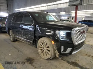 2021 GMC Yukon Denali with VIN 1GKS2DKLXMR272501, listed as a Copart auction lot 44504375 with 59,262 mi miles and Salvage Title. Bid and sale history available at carsss.com. Image 4.