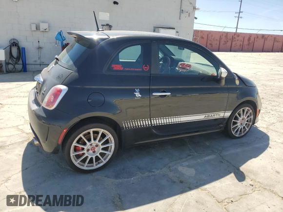 2012 FIAT 500 Abarth with VIN 3C3CFFFH6CT330426, listed as a Copart auction lot 57341965 with 40,702 mi miles and Salvage title. Bid and sale history available at DreamBid. Image 3.