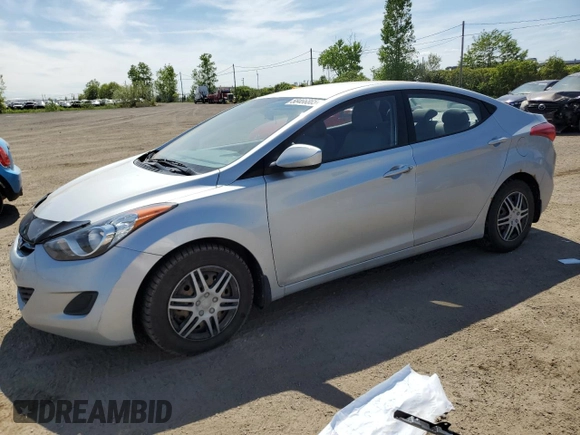2013 Hyundai Elantra GLS with VIN 5NPDH4AE4DH262205, listed as a Copart auction lot 58466865 with 94,201 mi miles and Salvage title. Bid and sale history available at DreamBid. Image 1.