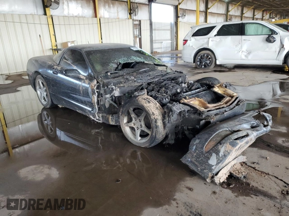 2004 Chevrolet Corvette with VIN 1G1YY22G745129789, listed as a Copart auction lot 45160075 with 0 mi miles and Salvage Title. Bid and sale history available at carsss.com. Image 4.