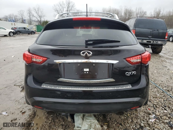 2015 Infiniti QX70 with VIN JN8CS1MW2FM480270, listed as a Copart auction lot 85131594 with NaN miles and Non Repairable. Bid and sale history available at carsss.com. Image 6.