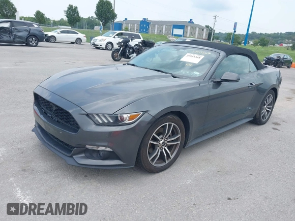 2016 Ford Mustang EcoBoost Premium with VIN 1FATP8UH5G5268939, listed as a IAAI auction lot 39955368 with 106,676 mi miles and . Bid and sale history available at carsss.com. Image 2.