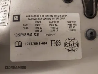 2006 Pontiac G6 1SV z VIN 1G2ZF55B264218234, wystawiony jako IAAI lot #41875165 z przebiegiem 226 618 mil mil oraz . Historia ofert i sprzedaży dostępna na DreamBid. Obrazek 9.