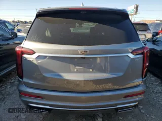 2024 Cadillac XT6 FWD Premium Luxury with VIN 1GYKPCRSXRZ734769, listed as a Copart auction lot 42954995 with 0 mi miles and Salvage Title. Bid and sale history available at carsss.com. Image 6.