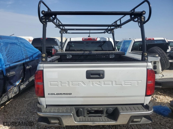 2022 Chevrolet Colorado 2WD Work Truck with VIN 1GCHSBEA5N1226479, listed as a Copart auction lot 42753945 with 43,792 mi miles and Salvage Title. Bid and sale history available at carsss.com. Image 6.