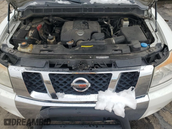 2013 Nissan Titan SV with VIN 1N6BA0EC7DN305798, listed as a Copart auction lot 80024134 with 276,659 mi miles and Salvage title. Bid and sale history available at DreamBid. Image 12.