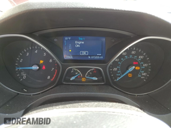 2014 Ford Focus SE with VIN 1FADP3F25EL373604, listed as a Copart auction lot 48803415 with 73,205 mi miles and Salvage Title. Bid and sale history available at carsss.com. Image 9.