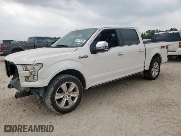 2015 Ford F-150 XL with VIN 1FTEW1CFXFFB33025, listed as a Copart auction lot 57898255 with 63,344 mi miles and Salvage title. Bid and sale history available at DreamBid. Image 1.