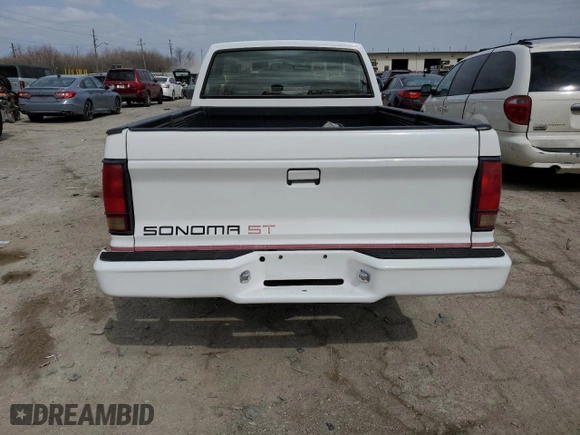 1992 GMC Sonoma with VIN 1GTCS14Z8N8505850, listed as a Copart auction lot 49582175 with 44,301 mi miles and Salvage Title. Bid and sale history available at carsss.com. Image 6.