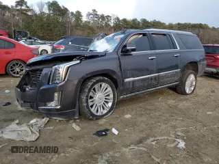 2015 Cadillac Escalade ESV Platinum z VIN 1GYS4UKJ3FR732566, wystawiony jako Copart lot #42123135 z przebiegiem Nie podano mil oraz Szkody całkowita. Historia ofert i sprzedaży dostępna na DreamBid. Obrazek 1.