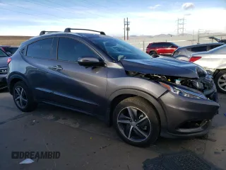 2022 Honda HR-V EX-L with VIN 3CZRU6H72NM743368, listed as a Copart auction lot 86986014 with 19,886 mi miles and Salvage Title. Bid and sale history available at carsss.com. Image 4.