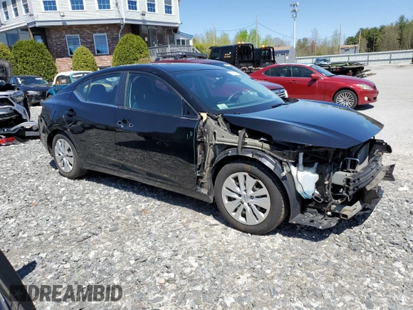 2020 Nissan Sentra S with VIN 3N1AB8BV1LY226275, listed as a Copart auction lot 54599475 with 77,307 mi miles and Salvage Title. Bid and sale history available at DreamBid. Image 4.