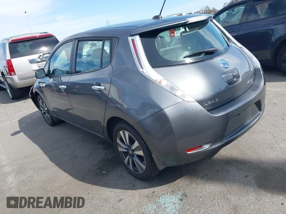 2017 Nissan LEAF S with VIN 1N4BZ0CP1HC302579, listed as a IAAI auction lot 41920542 with 37,462 mi miles. Bid and sale history available at carsss.com. Image 3.