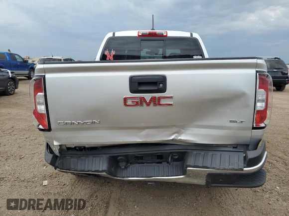 2016 GMC Canyon 4WD SLT with VIN 1GTG6DE35G1208242, listed as a Copart auction lot 63882844 with 58,155 mi miles and Salvage Title. Bid and sale history available at carsss.com. Image 6.