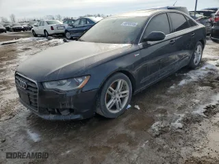 2012 Audi A6 3.0T Premium Plus with VIN WAUFGBFC7CN142398, listed as a Copart auction lot 45745345 with 124,208 mi miles and Clean Title. Bid and sale history available at carsss.com. Image 1.