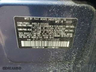 2014 Subaru Forester 2.5i Premium with VIN JF2SJAEC0EH544488, listed as a Copart auction lot 51641725 with 0 mi miles and Non Repairable. Bid and sale history available at carsss.com. Image 13.