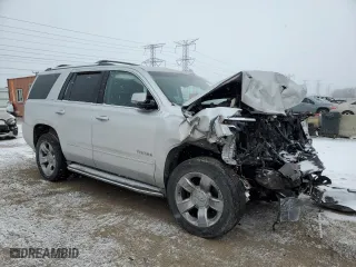 2016 Chevrolet Tahoe LTZ with VIN 1GNSKCKC9GR140850, listed as a Copart auction lot 41970335 with 0 mi miles and Salvage Title. Bid and sale history available at carsss.com. Image 4.