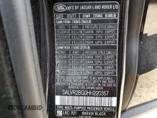 2017 Land Rover Range Rover Evoque HSE with VIN SALVR2BG0HH220357, listed as a Copart auction lot 44609415 with 118,110 mi miles and Clean Title. Bid and sale history available at carsss.com. Image 14.
