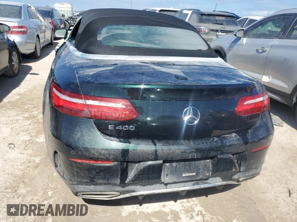 2018 Mercedes-Benz E-Class E 400 with VIN WDD1K6FB8JF046433, listed as a Copart auction lot 75609274 with 0 mi miles and Salvage Title. Bid and sale history available at carsss.com. Image 6.