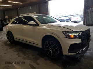 2021 Audi Q8 Premium Plus z VIN WA1EVAF14MD033153, wystawiony jako Copart lot #47657525 z przebiegiem 52 168 mil mil oraz Szkody całkowita. Historia ofert i sprzedaży dostępna na DreamBid. Obrazek 4.