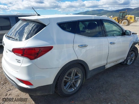 2018 Hyundai Santa Fe Sport 2.4L with VIN 5XYZTDLB0JG573009, listed as a IAAI auction lot 39584587 with 108,130 mi miles. Bid and sale history available at carsss.com. Image 4.