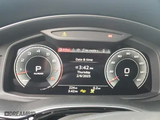 2025 Audi Q8 Prestige with VIN WA1FVBF10SD005034, listed as a Copart auction lot 44012995 with 224 mi miles and Salvage Title. Bid and sale history available at carsss.com. Image 9.