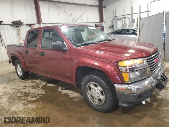 2007 GMC Canyon SLE1 with VIN 1GTCS13E978125613, listed as a Copart auction lot 62387945 with 176,108 mi miles and Salvage title. Bid and sale history available at DreamBid. Image 4.
