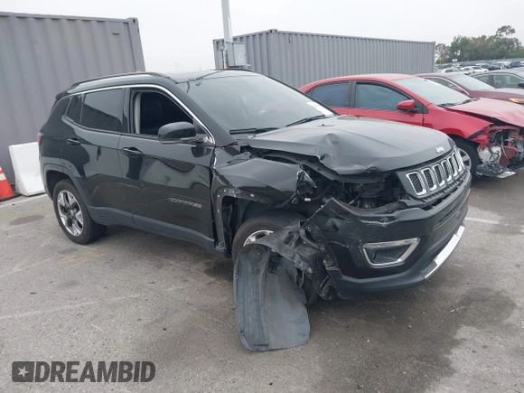 2019 Jeep Compass Limited with VIN 3C4NJDCB4KT594525, listed as a IAAI auction lot 42472846 with 84,815 mi miles and . Bid and sale history available at DreamBid. Image 1.