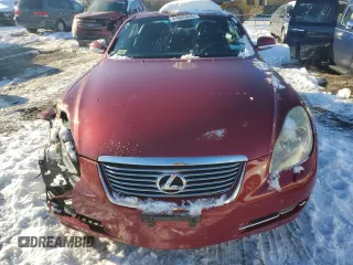 2007 Lexus SC 430 with VIN JTHFN45Y879016081, listed as a Copart auction lot 41605845 with 160,072 mi miles and Salvage Title. Bid and sale history available at DreamBid. Image 5.