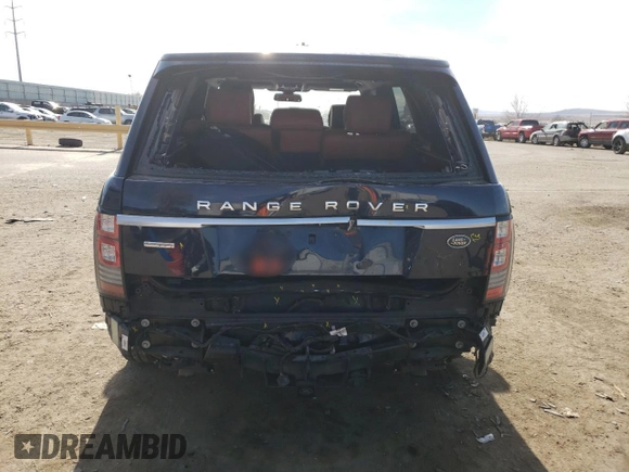 2014 Land Rover Range Rover Supercharged Autobiography with VIN SALGV2TF5EA153382, listed as a Copart auction lot 85955714 with 103,059 mi miles and Salvage title. Bid and sale history available at DreamBid. Image 6.