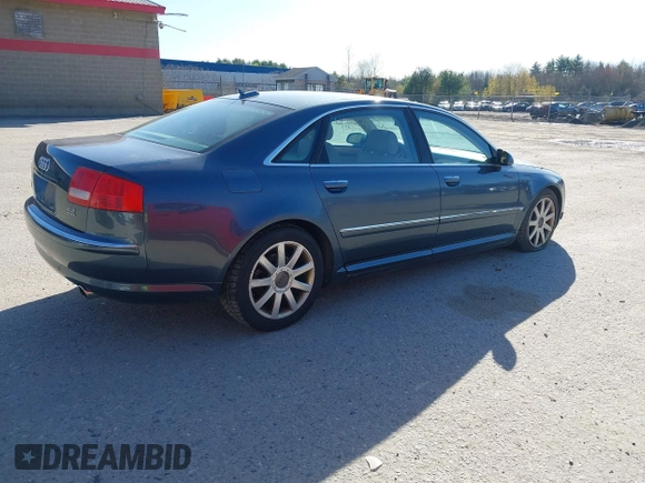 2005 Audi A8 L with VIN WAUML44E95N005730, listed as a IAAI auction lot 42143008 with 152,649 mi miles. Bid and sale history available at carsss.com. Image 4.