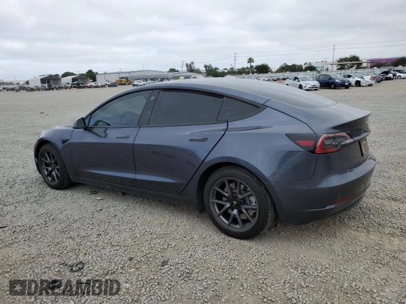 2023 Tesla Model 3 with VIN 5YJ3E1EA7PF598489, listed as a Copart auction lot 53868775 with 29,822 mi miles and Salvage Title. Bid and sale history available at carsss.com. Image 2.