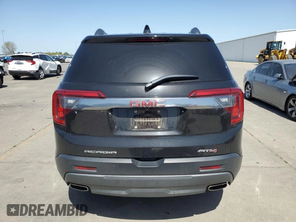 2022 GMC Acadia AT4 with VIN 1GKKNLLS3NZ103459, listed as a Copart auction lot 51875455 with 110,950 mi miles and Salvage title. Bid and sale history available at DreamBid. Image 6.