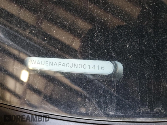 2018 Audi A4 Premium Plus z VIN WAUENAF40JN001416, wystawiony jako Copart lot #56572085 z przebiegiem 85 010 mil mil oraz Szkoda całkowita • Salvage title. Historia ofert i sprzedaży dostępna na DreamBid. Obrazek 12.