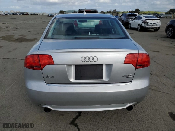 2008 Audi A4 2.0T with VIN WAUDF78E88A034232, listed as a Copart auction lot 51006895 with 150,186 mi miles and Clean Title. Bid and sale history available at carsss.com. Image 6.