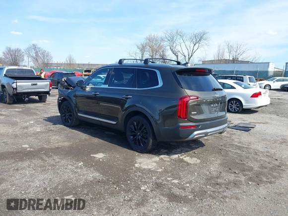 2021 Kia Telluride SX with VIN 5XYP5DHC2MG162119, listed as a IAAI auction lot 41881250 with 112,024 mi miles and . Bid and sale history available at DreamBid. Image 3.