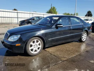 2004 Mercedes-Benz S 500 with VIN WDBNG84J14A429150, listed as a Copart auction lot 56303955 with 142,432 mi miles and Salvage title. Bid and sale history available at DreamBid. Image 1.